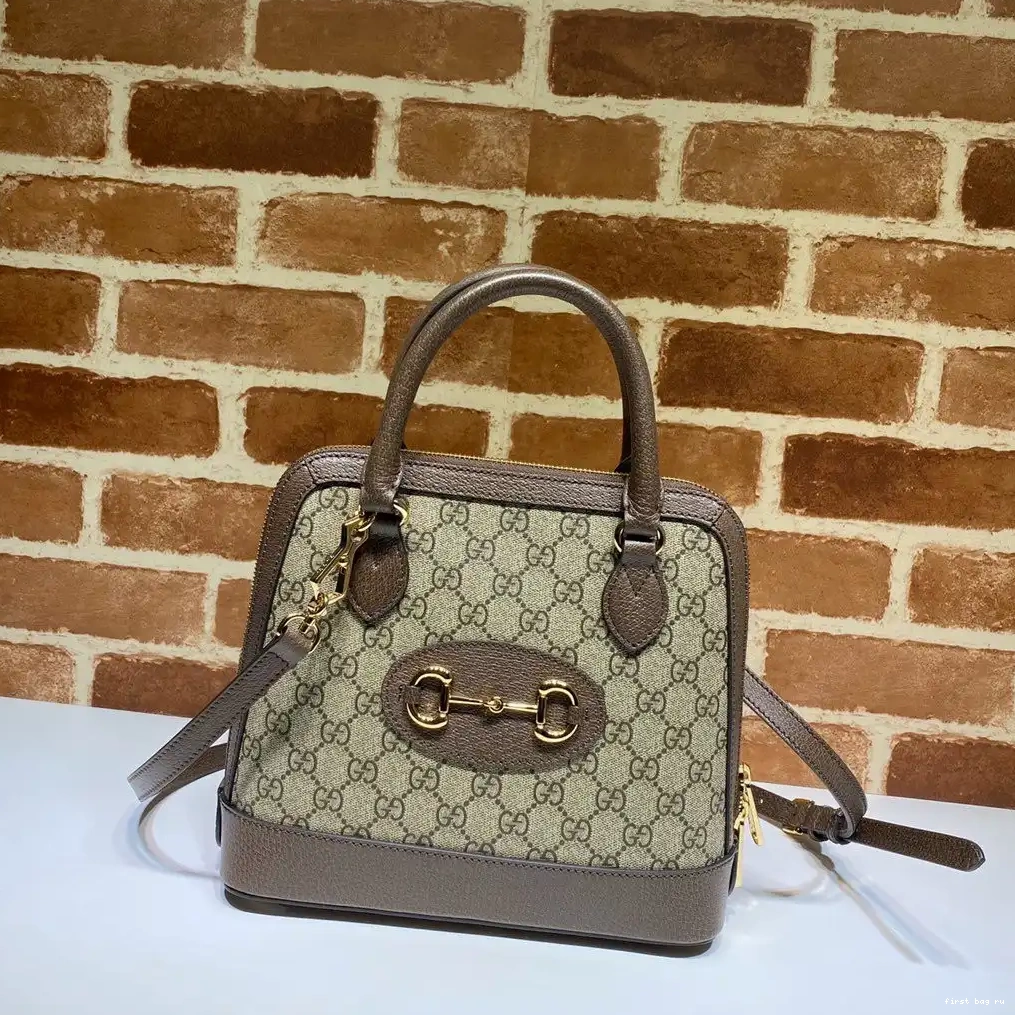 First bag ru GUCCI small 1955 bag top handle Horsebit 0501